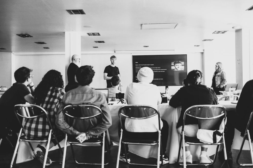 Group presentation in progress